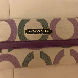Purple vintage Coach wallet